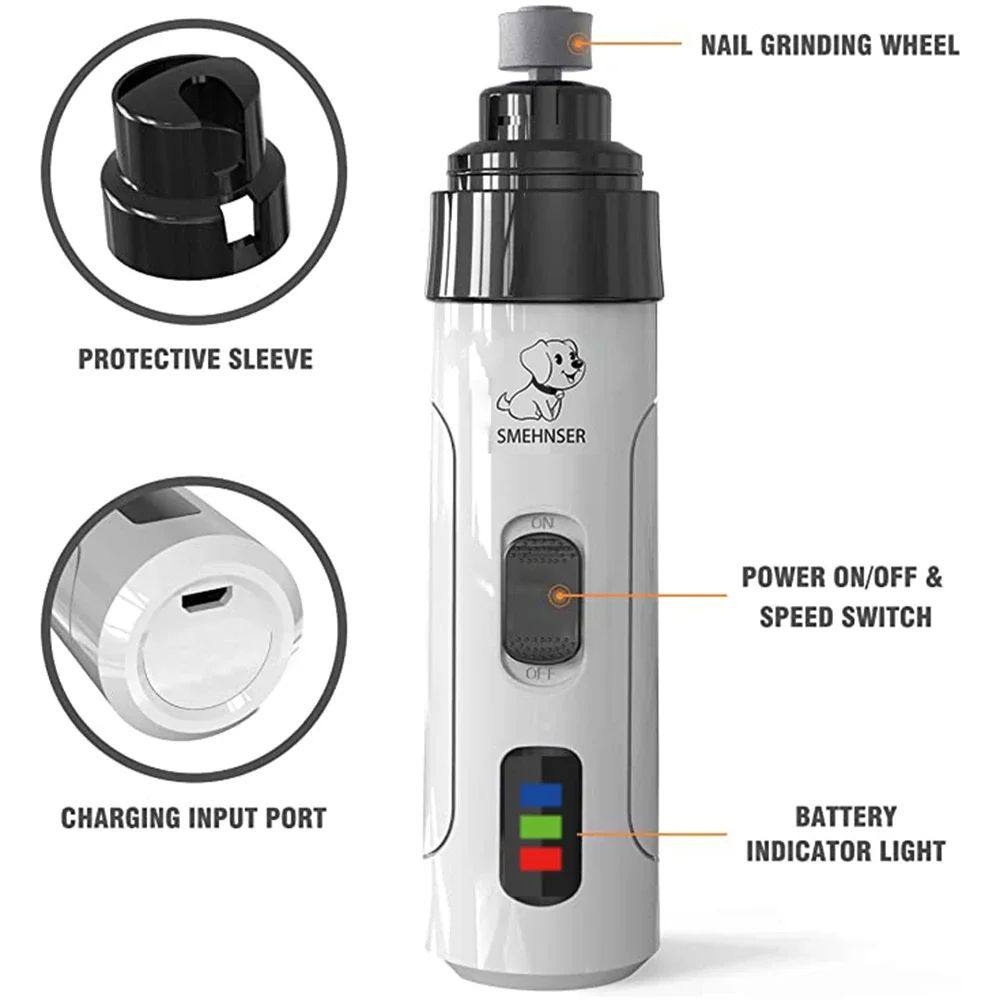 🐾 Electric Pet Nail Grinder for Cats & Dogs